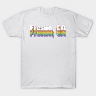 Fresno, CA // Retro Typography Design T-Shirt